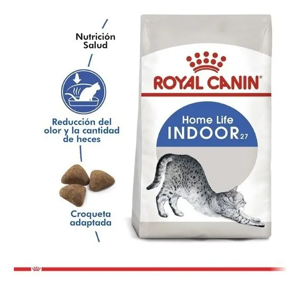 Alimento Royal Canin Feline Health Nutrition Indoor 27 para gato adulto todos los tamaños sabor mix de 7.5 kg