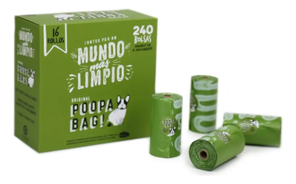 Bolsas Biodegradables Poopa Bag Recoge Fecas Perro 240 Unidades