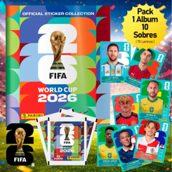 Pack Album + 10 Sobres Fifa World Cup 2026 Panini 70 Lamina